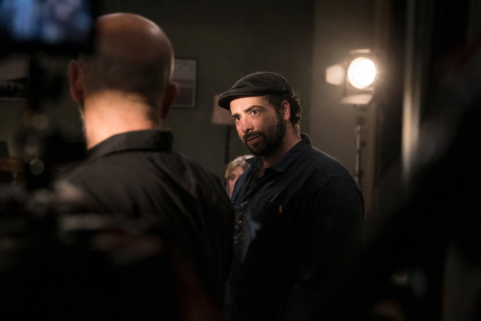 Carlos Morelli on set